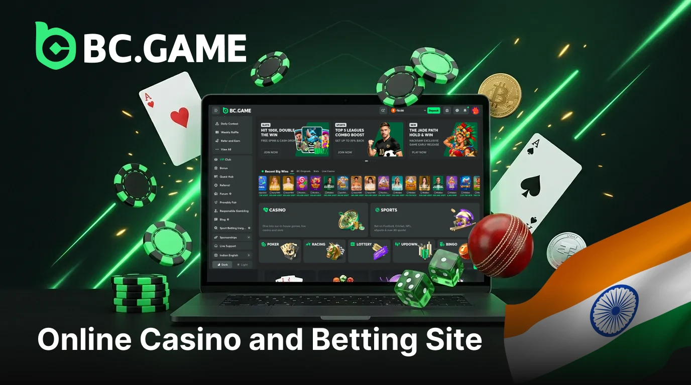 BC Game India online casino and betting site
